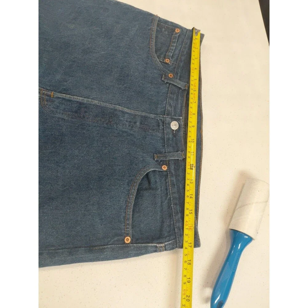 Levi’s 501 Men’s 36X30 501  (501-0115) Button Fly Dark Wash Red Tag Small E